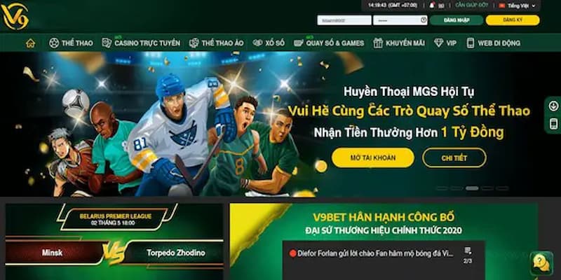 Chế độ chăm sóc khách hàng tại V9bet Online rất chuyên nghiệp